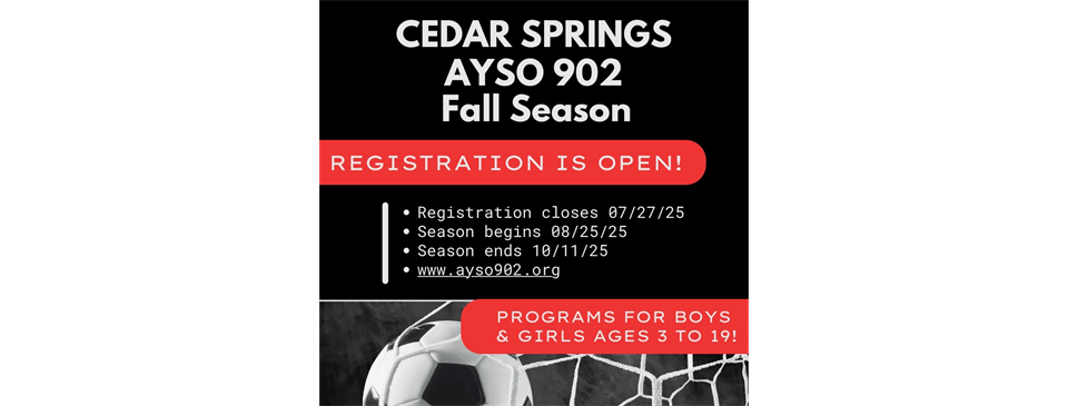 FALL 2025 registration is open now!!